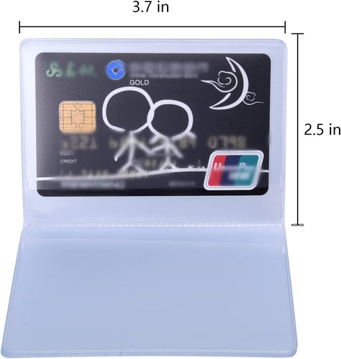 Shappy 2 Pieces Plastic Wallet Insert Credit Card Holder with 10 Page 20 Slots and 10 Page 10 Slots, Transparent...