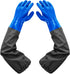 Haiou Long Rubber Gloves Elbow Length Chemical Resistant Gloves with Cotton Lining Waterproof Gloves, 25 inches, Large...