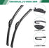 Windshield Wipers 22”+19” Premium OEM Quality, Durable Stable and Quite, Universal J/U Hook All-season Auto Replacement Front Wiper Blades (Pack o...