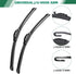 Windshield Wipers 26”+17” Premium OEM Quality, Durable Stable and Quite, Universal J/U Hook All-season Auto Replacement Front Wiper Blades (Pack o...