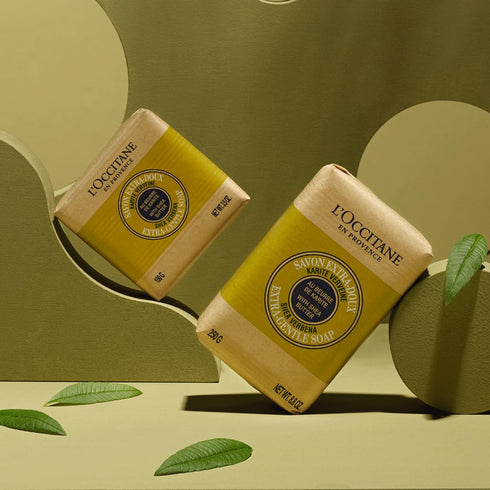 L'OCCITANE Shea Butter Extra-Gentle Solid Soap: Citrusy Shea Verbena, Relaxing Shea Lavender, Vegetable Based, Artisanal, Hand & Body Soap, Gently...