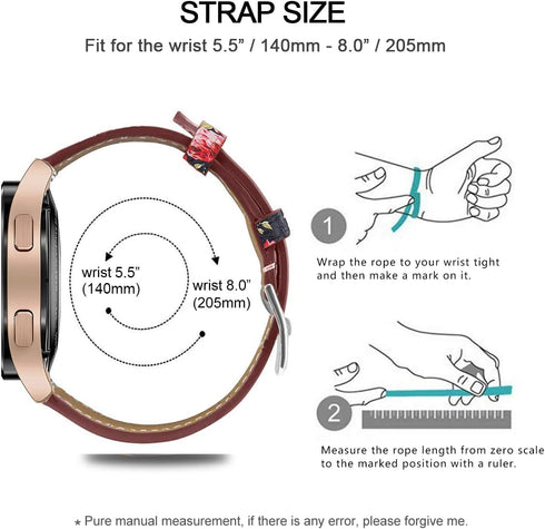 Bands Compatible with Samsung Galaxy Watch 7 / FE / 6/6 classic / 5/5 Pro / 4/4 Classic / 3 41mm / Active 2 / Huawei GT3 / GT2 42mm, 20mm Printed ...