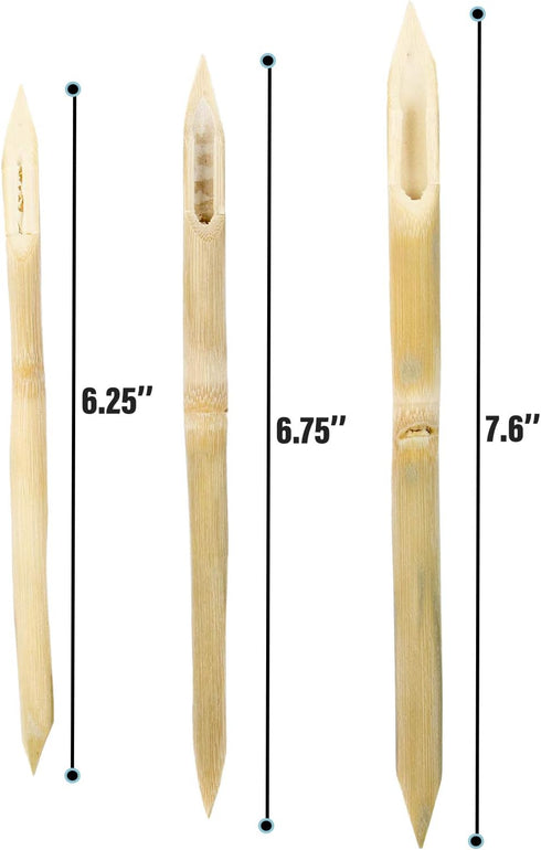 AUEAR, 3 Pack Bamboo Double Head Pointed Stylus Pen Bamboo Reed Pens Pottery Ceramic Shaping Tools Polymer Clay Tool......