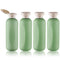 6.7oz Travel Shampoo Bottle, Empty Plastic Squeeze Bottles with Flip Cap, 4PCS Lotion Container for Toiletries (200ml, Green)...