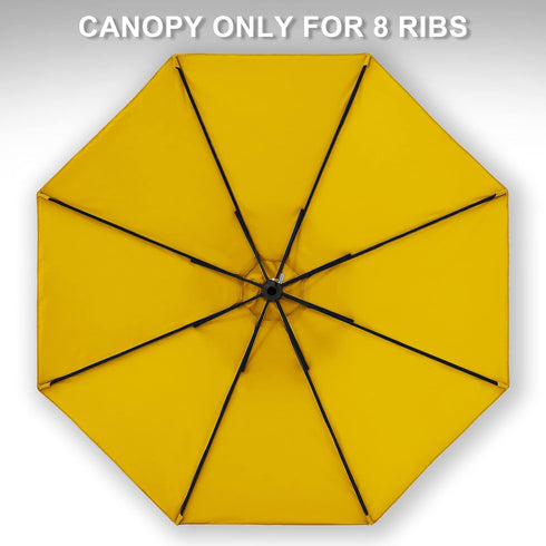 MASTERCANOPY Patio Umbrella 9 ft Replacement Canopy for 8 Ribs-Gold...