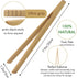Bamboo Toaster Tongs - Set of 2 Reusable Heat Resistant Wooden Toast Tongs - 8 Inches Long Natural Toaster Tong Bamboo - Useful Kitchen Utensil fo...