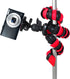 Xit XT12FLXTR 12-Inch Flexible Tripod with Flexible, Wrapable Legs, Quick Release Plate and Bubble Level (Red/Black)...