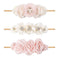 Baby Girl Floral Headband Nylon Flower Crown Elastic Hairband 3pcs Hair Accessories Gift for Girls (33#)...