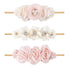 Baby Girl Floral Headband Nylon Flower Crown Elastic Hairband 3pcs Hair Accessories Gift for Girls (33#)...