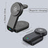 3 in 1 Wireless Charging Station for Apple MagSafe Charger Multiple Devices,Magnetic Foldable 15W Fast Wireless Charger Stand for iPhone 15/14/13/...