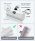 White Small Battery Charger for iPhone, Mini Portable Charger with Builtin Metal Stand, 5000mAh Ultra-Compact Power Bank?100%-0%? Digital Display ...