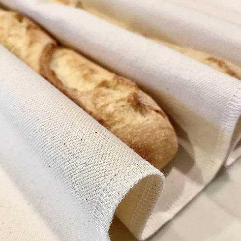 Linen Cloth Reusable 14x17 Inches Professional Proofing Cloth for Bread Dough Baking, Thick Baking Bread Cloth for Baguettes, Loaves, Ciabatta...
