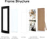 A4 Frame Black - Display 6x8 Picture Frame With Mat or 8.27x11.69 Inch Without Mat Poster Frame, Certificate Document Frame, for Wall Art...