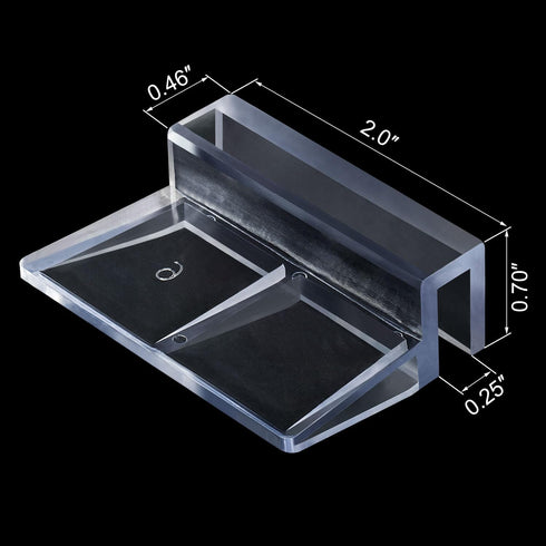 OIIKI 6 PCS Aquarium Glass Cover Clip, Clear Acrylic Support Holder, Aquarium Lid Clips Clamps, for Aquarium Fish Tank (6mm)...