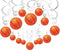 36Ct Basketball Hanging Swirl Decorations - Basketball Themed Party Supplies Hanging Party Decorations, Boy Birthday Party Decorations...