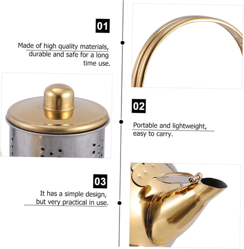 1pc Stainless Steel Pot Whistling Teakettle Classic Teapot Water Kettle Stove Top Kettle Water Boiler Stove Top Round Tea Pot Coffee Pot Tea Kettl...
