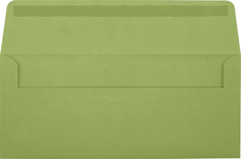LUXPaper #10 Business Window Envelopes | 4 1/8" x 9 1/2" | Avocado Green | 70lb. Text | 50 Qty...