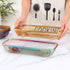 Silverware Drawer Organizer, Rainbow Mesh Kitchen Drawer Organizers, Iridescent Stackable Storage Basket Metal Utensil Holder for Flatware, 12.5"x...
