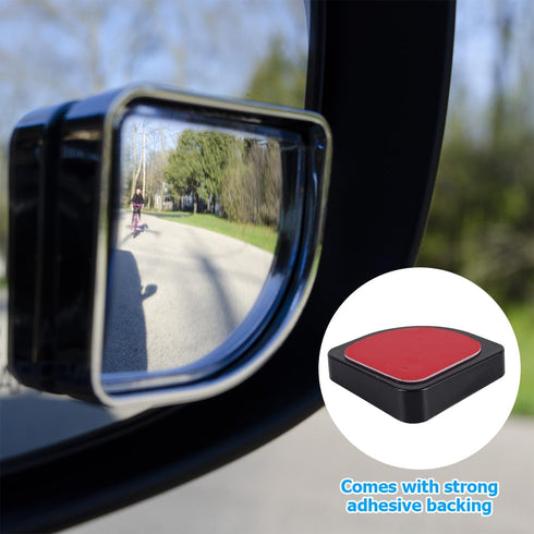 Blind Spot Mirror For Car, Adjustable 360° Wide Angle Side Rear View Mirror, 2Pcs Fan Shape HD Glass Convex Rear View Mirrors, ABS Rearview Mirror...