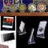 Acrylic Coins Display Stands,10 Packs Mini Clear Easel Stand Holders 2.28 Inch Tall Support to Hold Small Artworks/Pocket Watch/Casino Chips/Chall...