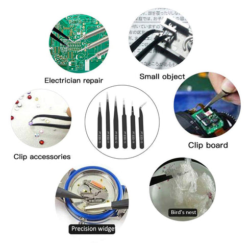 QISF 560Pcs Breadboard Jumper Wires Assorted Kit, Preformed Breadboard U-Shape Jumper Wires 14 Assorted Length + 6PCS Staniless Steel ESD Anti-Sta...