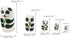 Winterworm 5.1” Cartoon Panda Russian Wooden Nesting Dolls for Kids Handmade Paints Stacking Toys Matryoshka Dolls 5 Pieces Panda Bear Party Suppl...