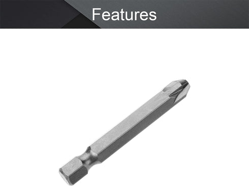 Utoolmart Pozidriv Screwdriver Bits, PZ3 Pozidriv Head Screw Driver Bit, with 1/4 Inch Hex Shank, 50mm Length S2 Steel Screw Driver Kit Tools, for...