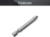 Utoolmart Pozidriv Screwdriver Bits, PZ3 Pozidriv Head Screw Driver Bit, with 1/4 Inch Hex Shank, 50mm Length S2 Steel Screw Driver Kit Tools, for...