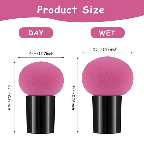 Sibba 4 PCS Makeup Eggs Sponge Beauty Blender Foundation Blending Make Up Concealer Applicator Cosmetic Face Eye Brush Set With Mini Handle Loose ...