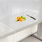 Multipurpose Acrylic Cutting Board with Counter Lip, 16 x 12 Inch Transparent, Non-Slip and Scratch-Resistant Cutting Boards for Kitchen, Countert...