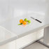 Multipurpose Acrylic Cutting Board with Counter Lip, 16 x 12 Inch Transparent, Non-Slip and Scratch-Resistant Cutting Boards for Kitchen, Countert...