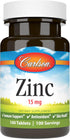 Carlson - Zinc, 15 mg, Zinc Supplement, Zinc Gluconate, Immune Support & Skin Health, Zinc Tablets, Antioxidant, Zinc Capsules, 100 Tablets...