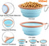 Collapsible Dog Bowls for Travel Portable Pet Food Water Bowl Foldable Silicone Food Dish with Carabiner Clip, BPA Free, Perfect for Feeding Small...