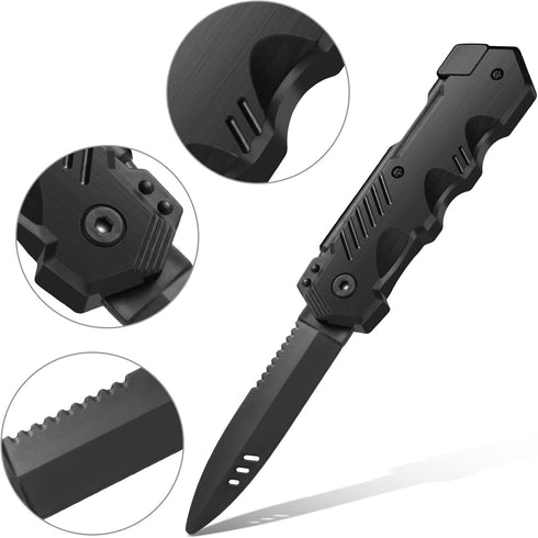 9 Pack Retractable Fake Knife Retractable Knife Halloween Props Fake Plastic Blades for Halloween April Fool's Party(9 Pcs Style A)...