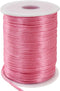 TONIFUL 2mm x 110 Yards Light Pink Nylon Cord Satin String for Bracelet Jewelry Making Rattail Macrame Trim Cord Necklace Bulk Beading Thread Kumi...