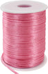 TONIFUL 2mm x 110 Yards Light Pink Nylon Cord Satin String for Bracelet Jewelry Making Rattail Macrame Trim Cord Necklace Bulk Beading Thread Kumi...