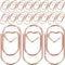100 Pcs Rose Gold Love Heart Shaped Paper Clips, 0.78inch Cute Mini Paperclips for Office School Home Desk Organizers Clips, Clamps and Rings...