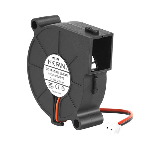 50mm x 15mm 5015 12V DC Brushless Cooling Blower Fan, Dual Ball Bearing, 2 Pin Terninal...