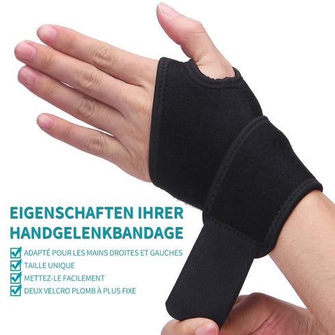 Wrist Brace for Carpal Tunnel, Breathable and Adjustable Wrist Support Brace for Arthritis and Tendinitis, Wrist Compression Wrap for Pain Relief,...