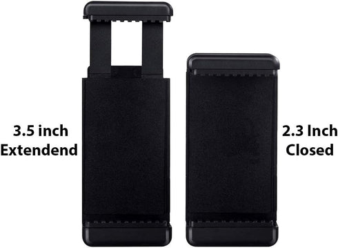 Acuvar Universal Cell Phone Tripod Mount Adapter, Phone Holder Clip Connector Head Used for Monopod Selfie Stick Travel Mini Flexible Tripod and M...