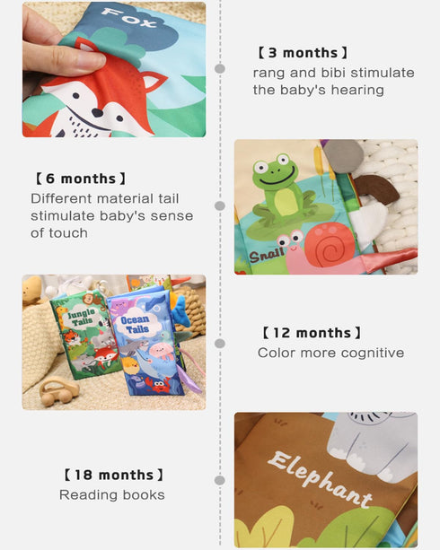 HONGID Baby Books 0-6 Months - 3PCS Montessori toys for babies 0-3-6-9-12-18 months,Infant Newborn Tummy Time Toys Touch Feel Book Learning Sensor...