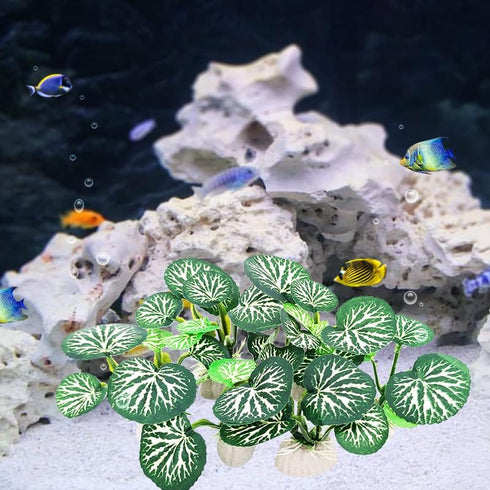6PCS Aquarium Plants Fish Tank Decorations Betta Silk Plastic Plants for Aquarium Decor...