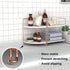 2-Tier Bathroom Countertop Organizer - Vanity Tray Cosmetic & Makeup Storage- Kitchen Spice Rack Standing Shelf - Corner Storage Shelf, Rose Gold...