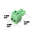 20 pcs 2 Pin KF2EDG 3.81mm/0.15" Pitch Pluggable PCB Angle Screw Terminal Block Plug Connector Socket Panel Mount DIY...