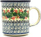 Polish Pottery Mug - Straight Sided - Holly Berry...