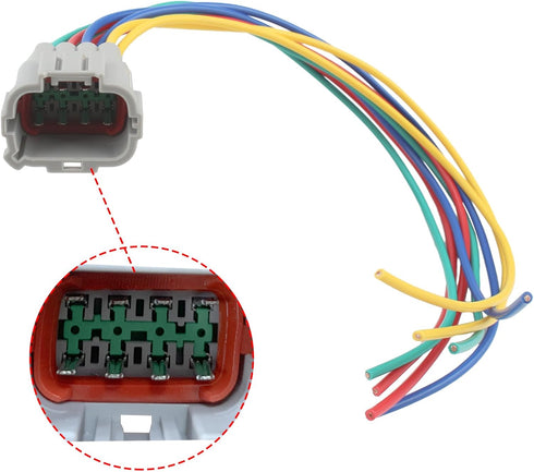 for Nissan 350z Headlight Car Harness Pigtail 8 Pin HID Wiring Plug kit Male and Female Connector Heat shrink connectors...