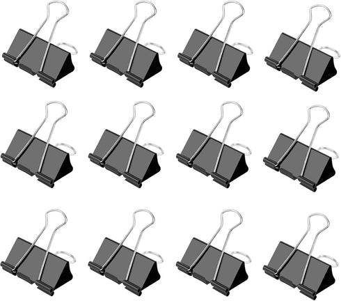 Small Binder Clips 1 Inch Length for Office (64 Pcs)...