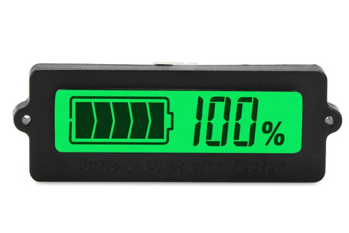NOYITO DC Battery Meter Tester 8V-63V LCD Digital Battery Capacity Monitor Gauge Blue Green Yellow Suitable for 3-16 strings Lithium-ion LiFePO4 B...