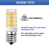 E17 LED Bulb, Stovetop Light, Appliance Bulb Under Microwave Oven, Non-Dimmable, 4W Warm White 3000K, 110V-130V, 6-Pack...