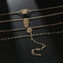 Bohemia Layered Choker Necklace Palm Tree Necklace Pineapple Necklace Opal Choker Gem Pendants Necklace Summer Jewelry Gold Lariat Y Necklace for ...